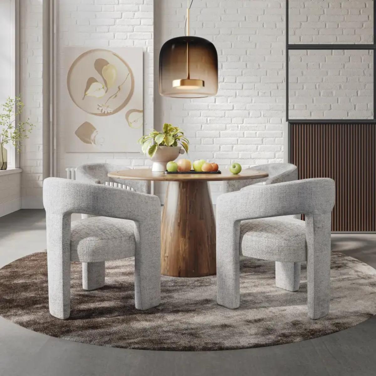 Nash Round Pedestal Dining Table - Image 3