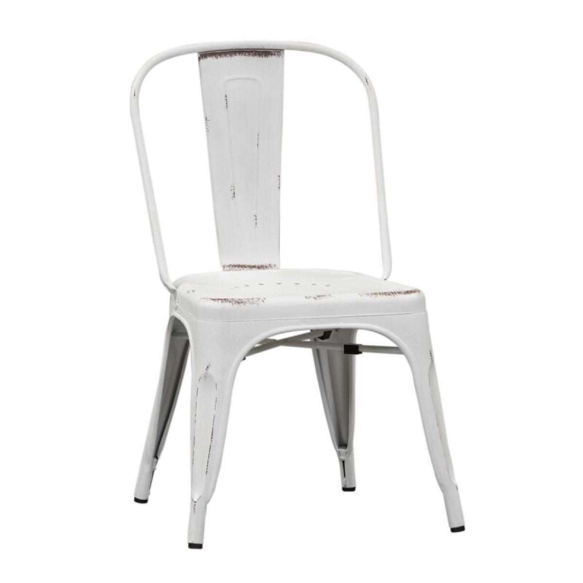 Bow Back Side Chair - Antique White - Image 3