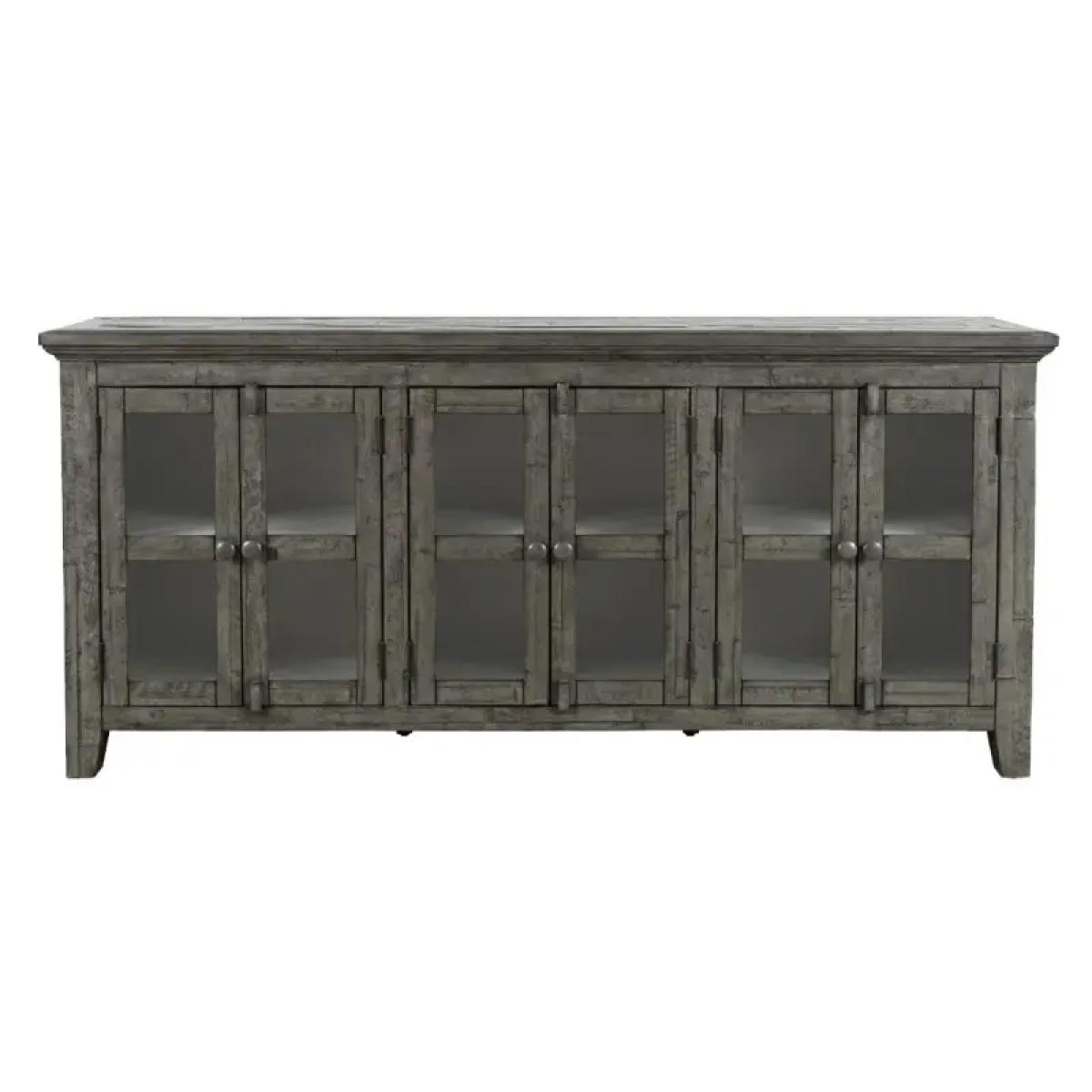 911e0b88c4629cbacb72a6194bb6fad1 Rustic Shores 6 Door Low Accent Cabinet - Image 1