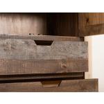 3 Drawer 1 Sliding Door 2 Door Gentleman's Chest - Antique - Image 8