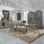 River Place 9 Piece Trestle Table Set