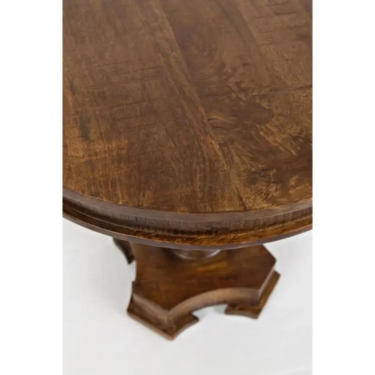 Gwen Handcrafted Pedestal Table - Image 6