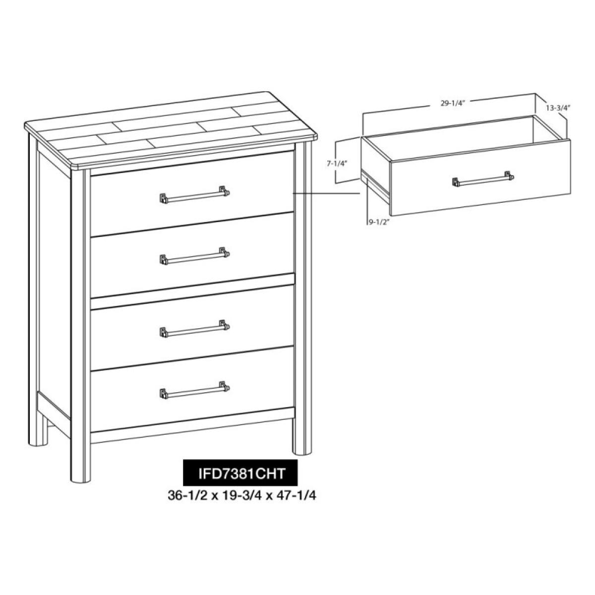 Olimpia 4 Drawer Chest - Image 7