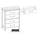 Olimpia 4 Drawer Chest - Image 7