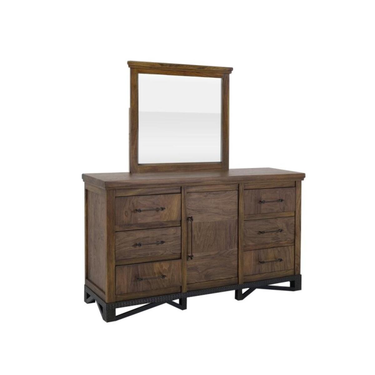 6 Drawer, 1 Door Dresser - Walnut - Image 6