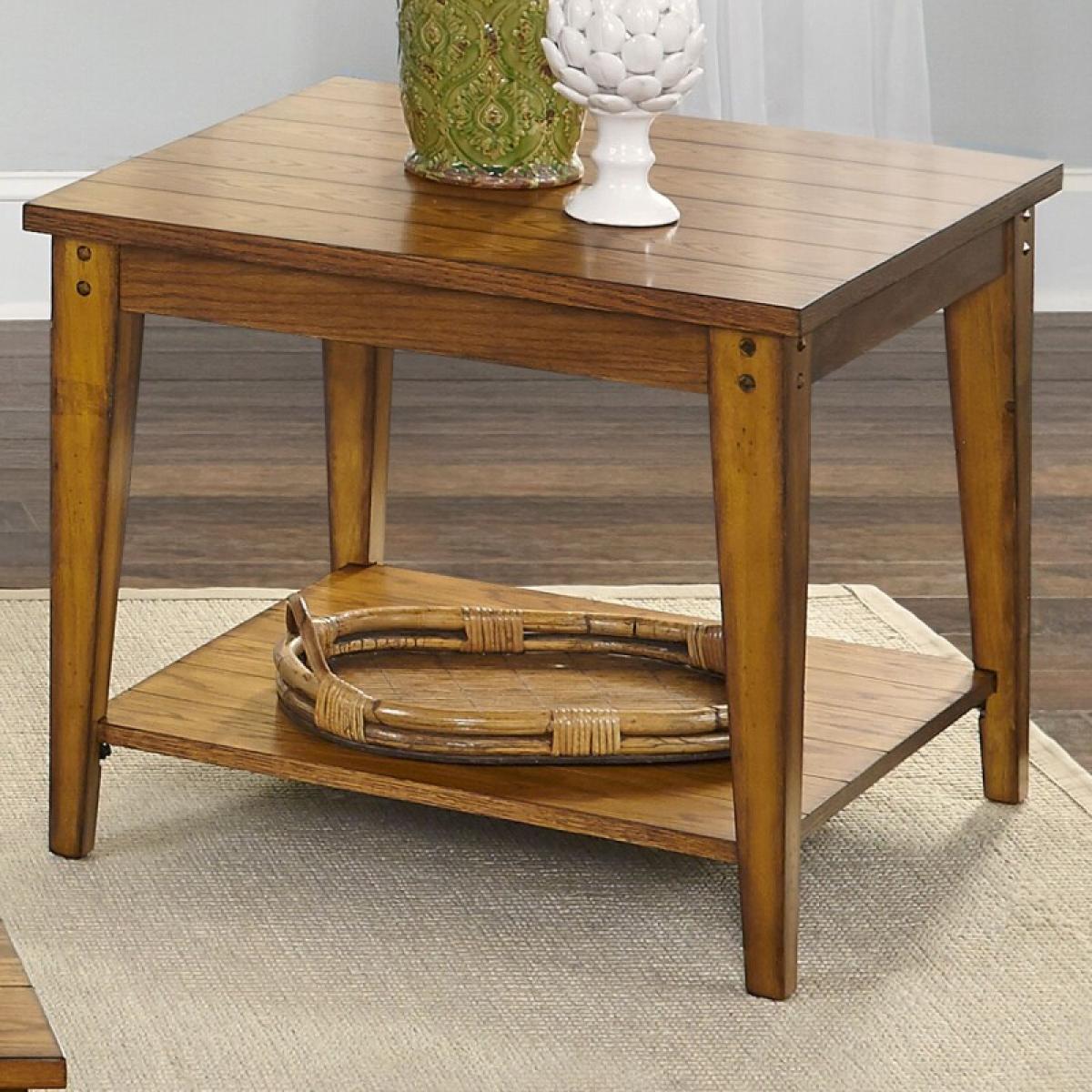 Lake House Square Lamp Table - Image 2