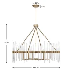Crystal Stick, 8 Lt Chandelier - Image 16