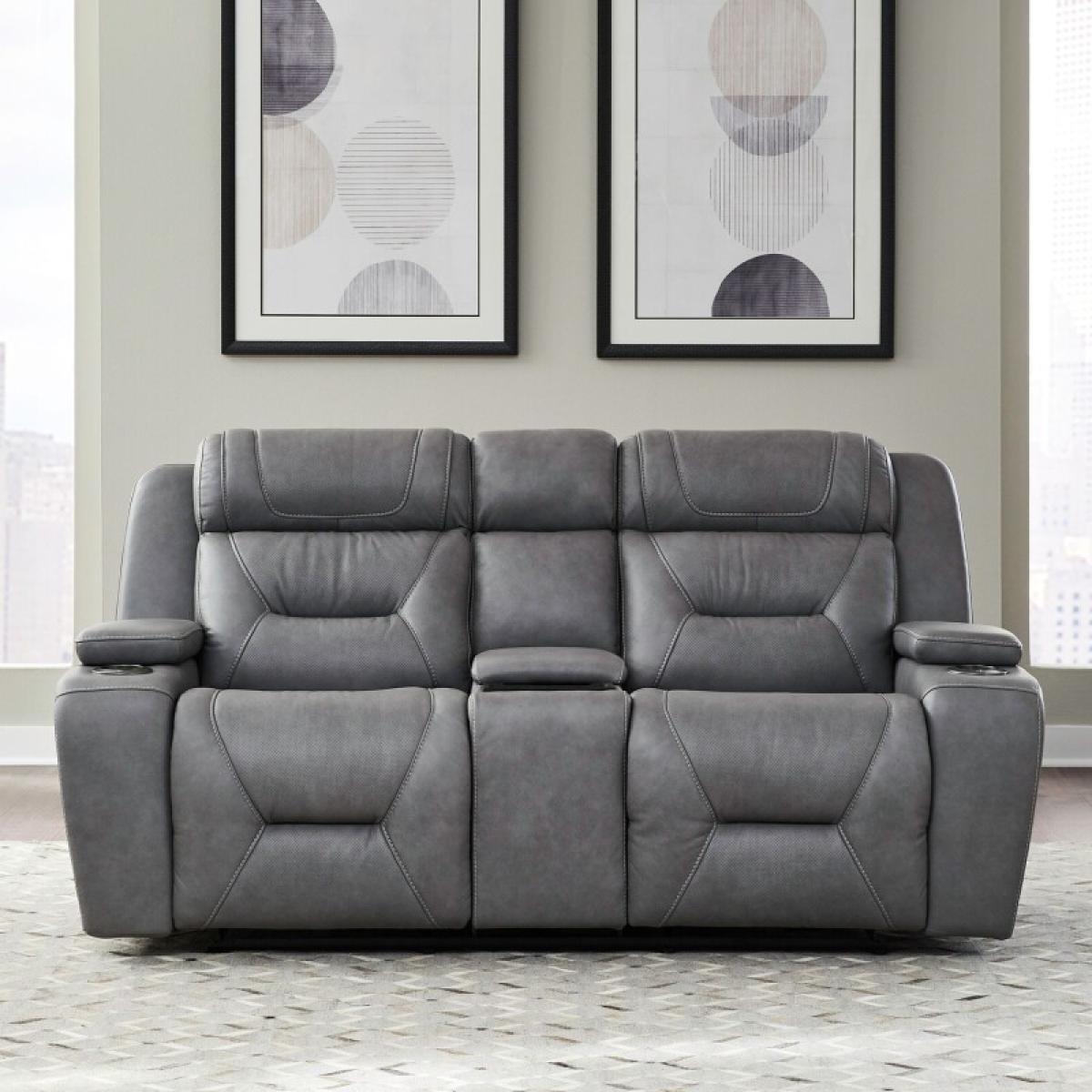 Chapman Loveseat w/ Console P2 & ZG - Image 2