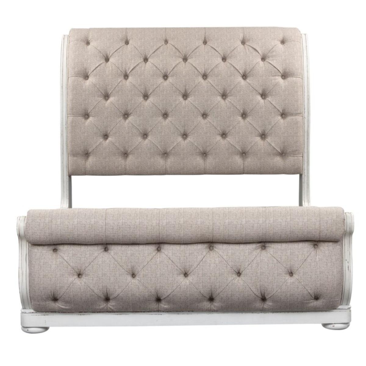 Magnolia Manor King California Upholstered Sleigh Bed, Dresser & Mirror, Chest, Night Stand - Image 4