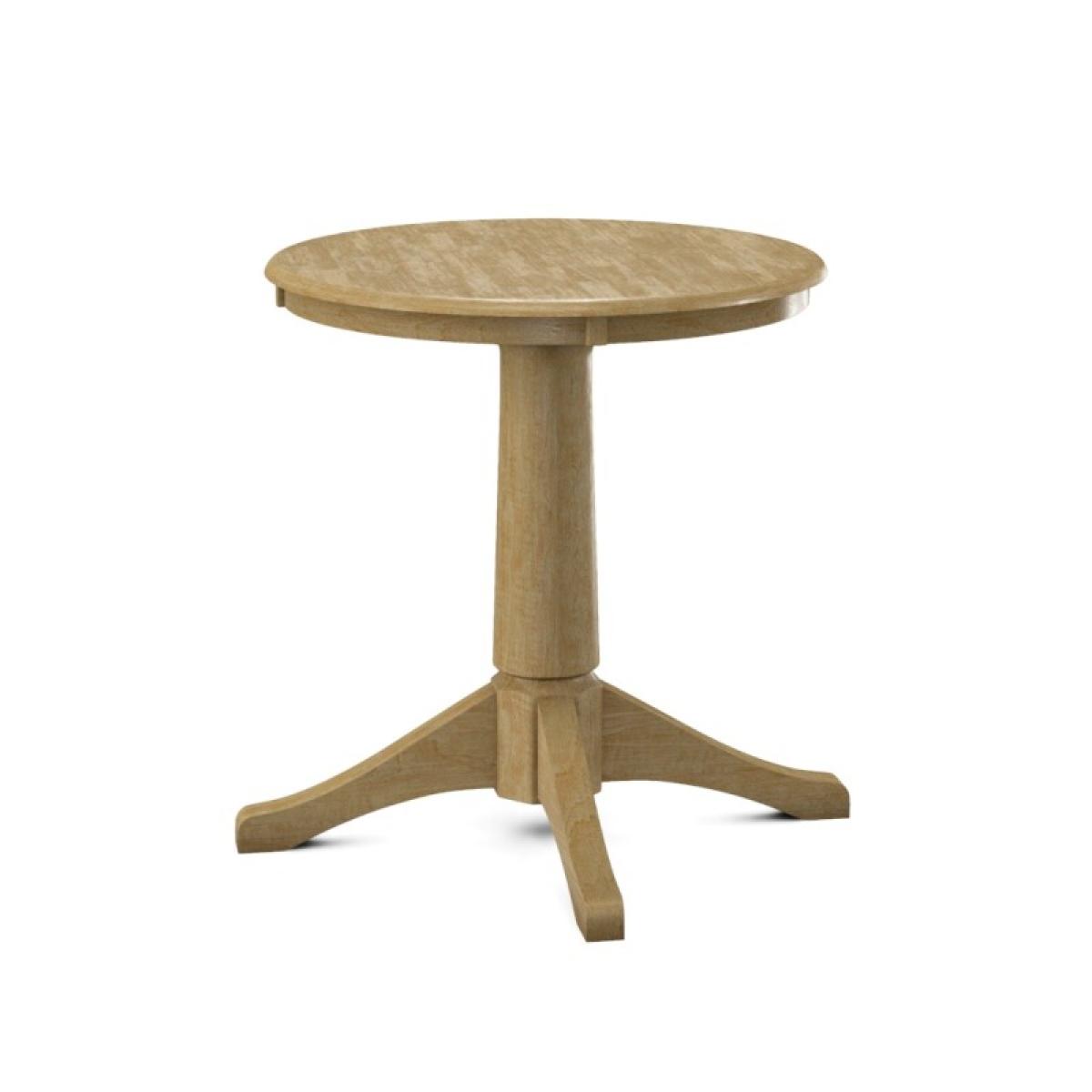 Build Your Own Pedestal Table w/30"H Small Transitional Pedestal - Image 4