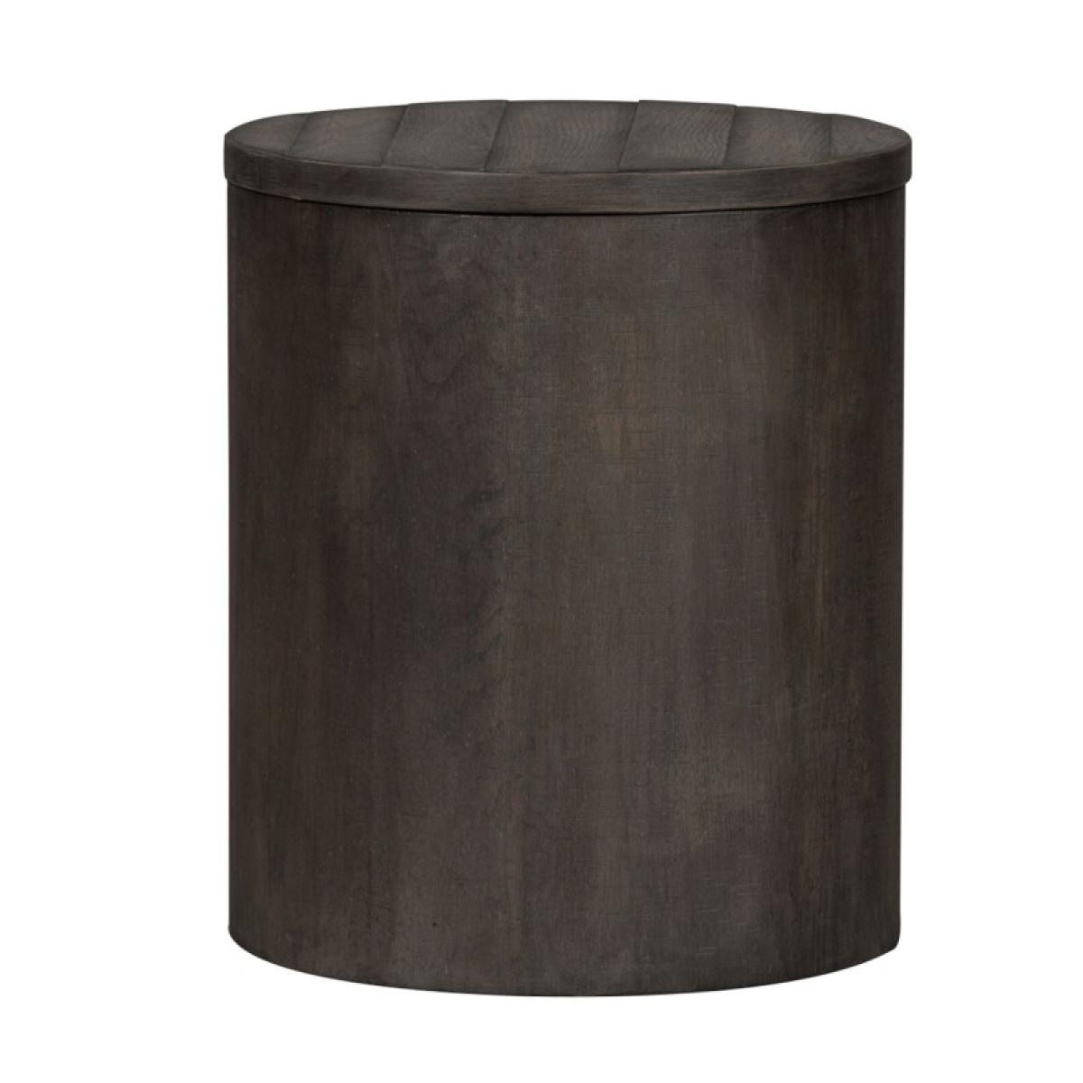 Modern Farmhouse Drum End Table - Image 3