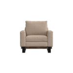 Metal & Wood Base, Armchair - Blackburn - Image 3