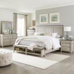 King Storage Bed, Dresser & Mirror, Chest, Night Stand