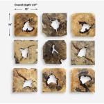 Bahati Wood Wall Decor, Natural, S/9 - Image 9