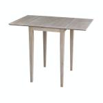 Dining Essentials - Small Drop Leaf Table in Taupe Gray - Image 3
