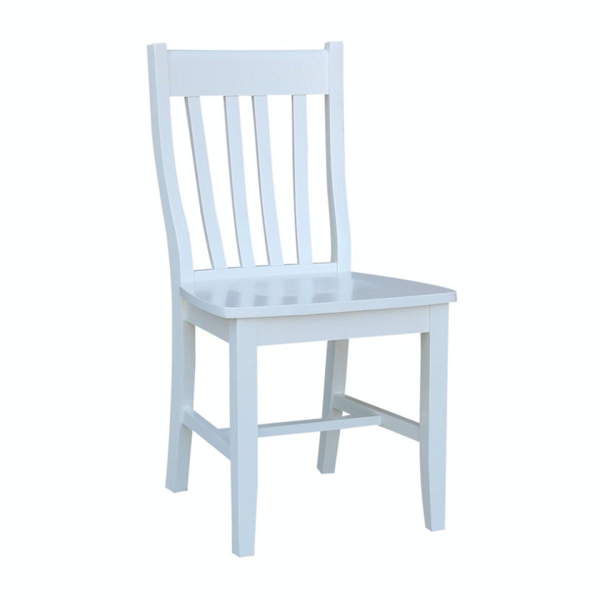 94be5a8e9a14ed9476eb50c1204cf4ae Hampton Collection - Schoolhouse Chair in Pure White - Image 1