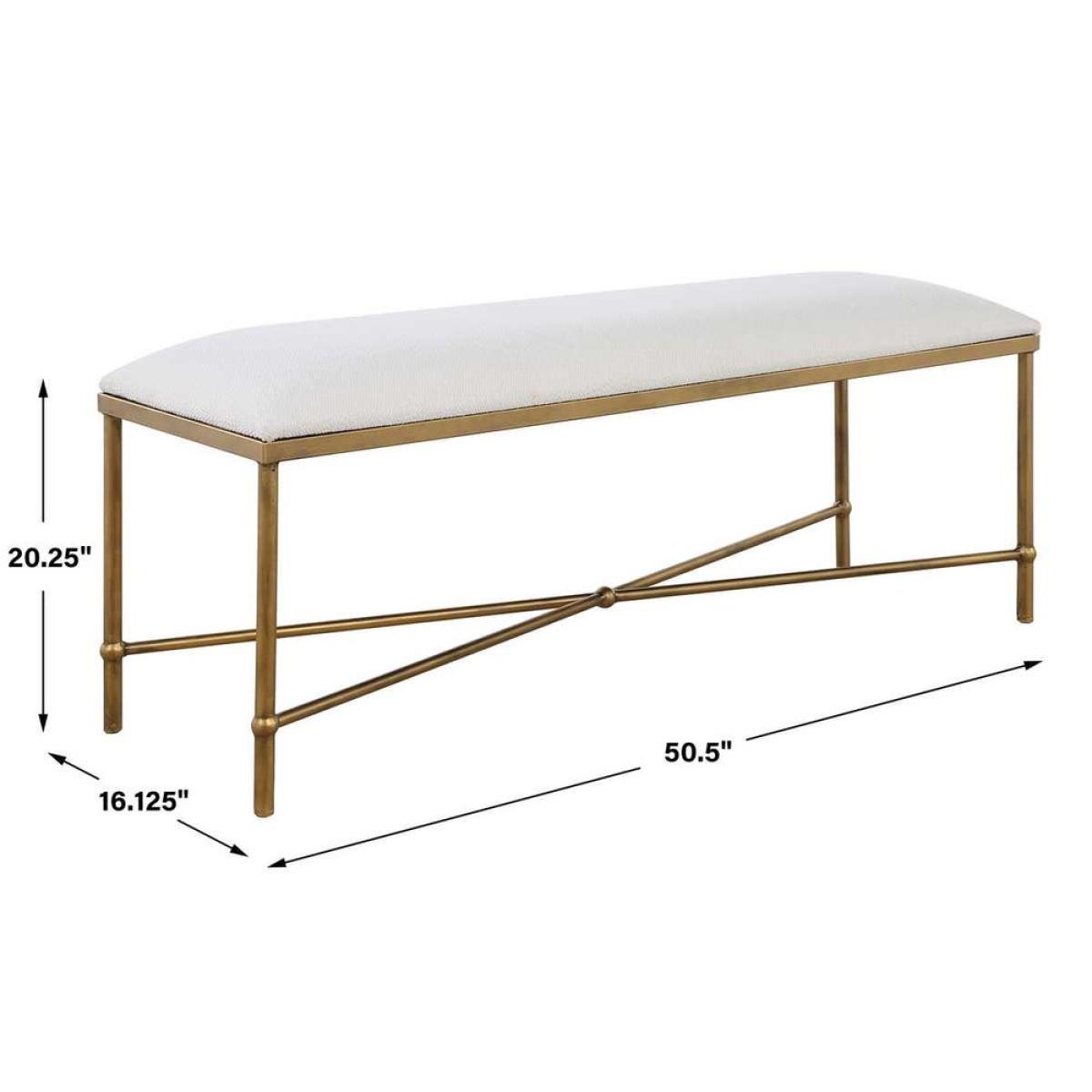 Avenham Bench, Gold - Image 9