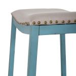 Backless Uph Barstool- Blue