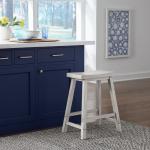 Creations 24 Inch Sawhorse Counter Stool - White