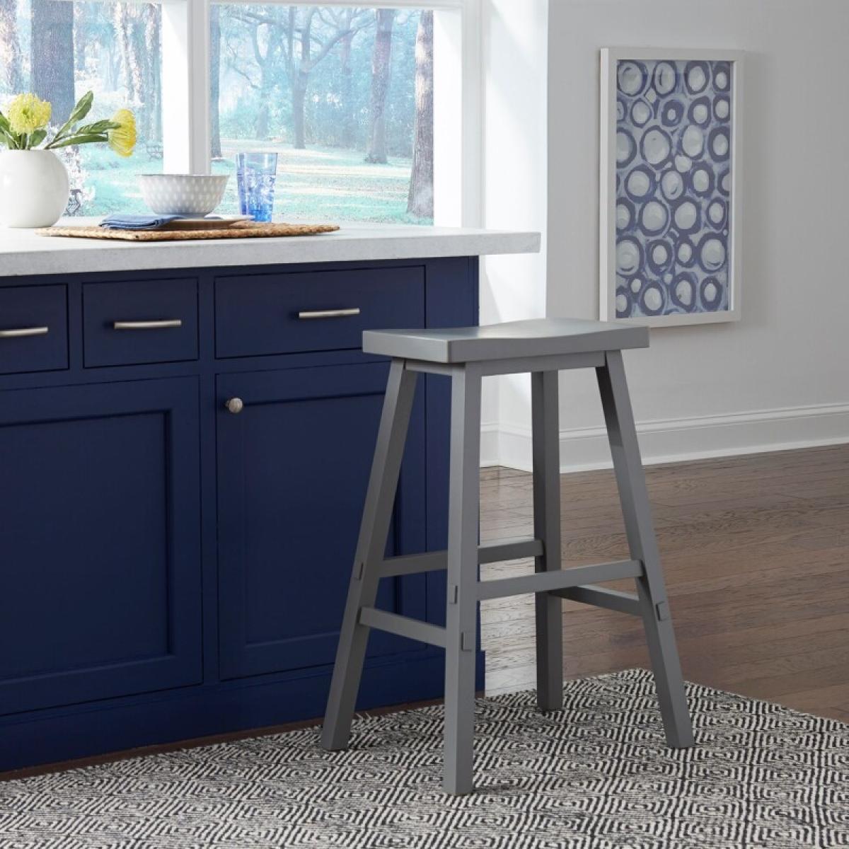 30 Inch Sawhorse Stool- Gray - Image 2