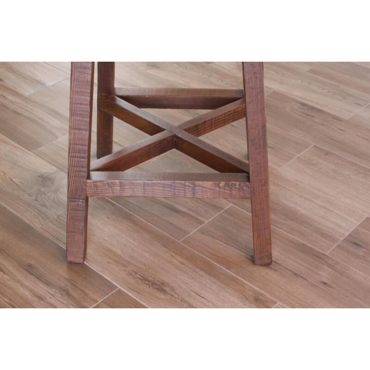 24" Wooden Stool - Pueblo - Image 6