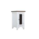 1 Metal Mesh Door Chairside Table - Pueblo - Image 5