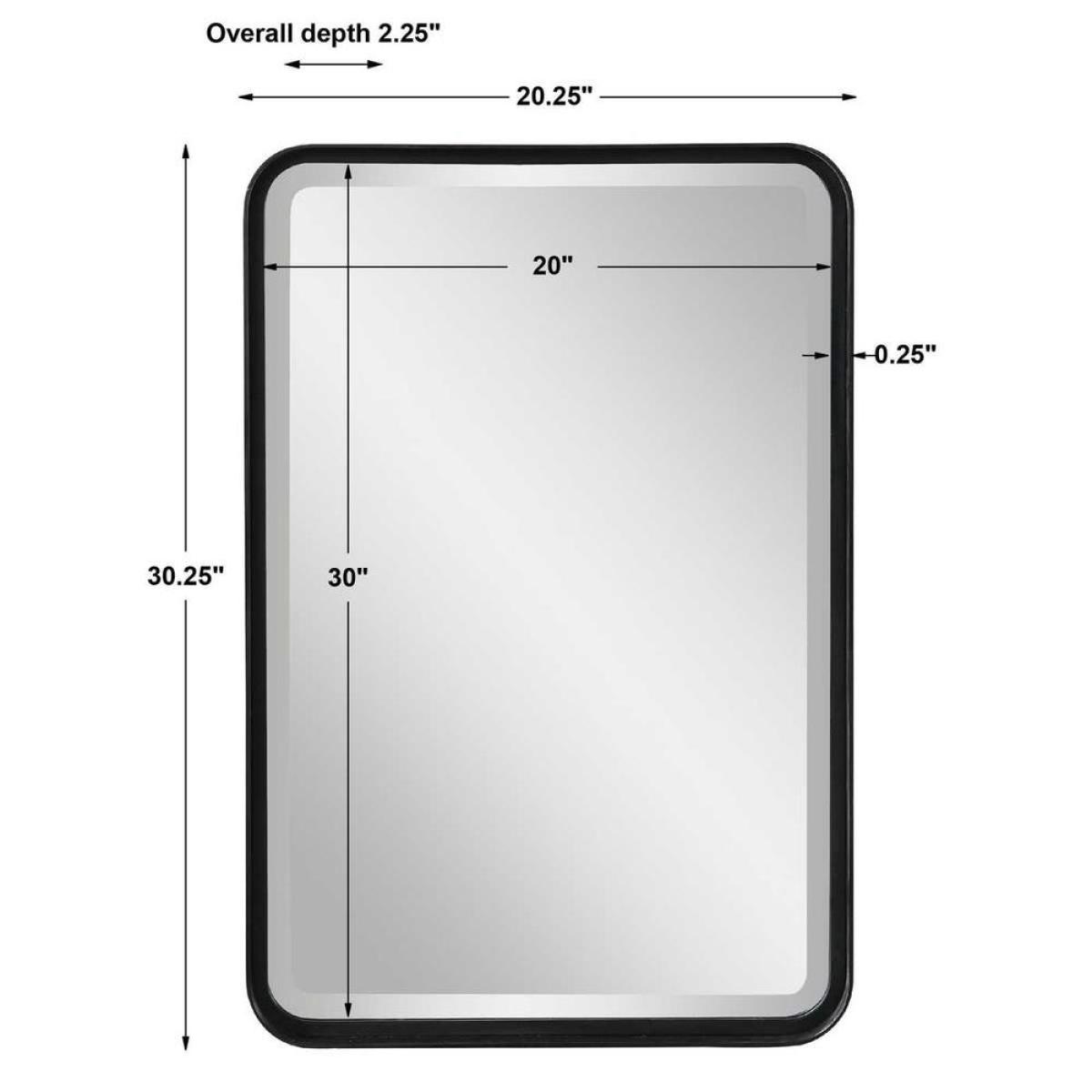 Crofton Vanity Mirror, Black - Image 11