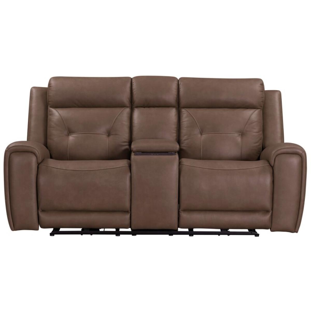 Beckham Loveseat w/ Console P2 & ZG - Image 5