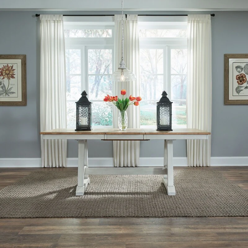 975be5870a50a7fe96295278ba27f44f Lindsey Farm Trestle Table - Image 1