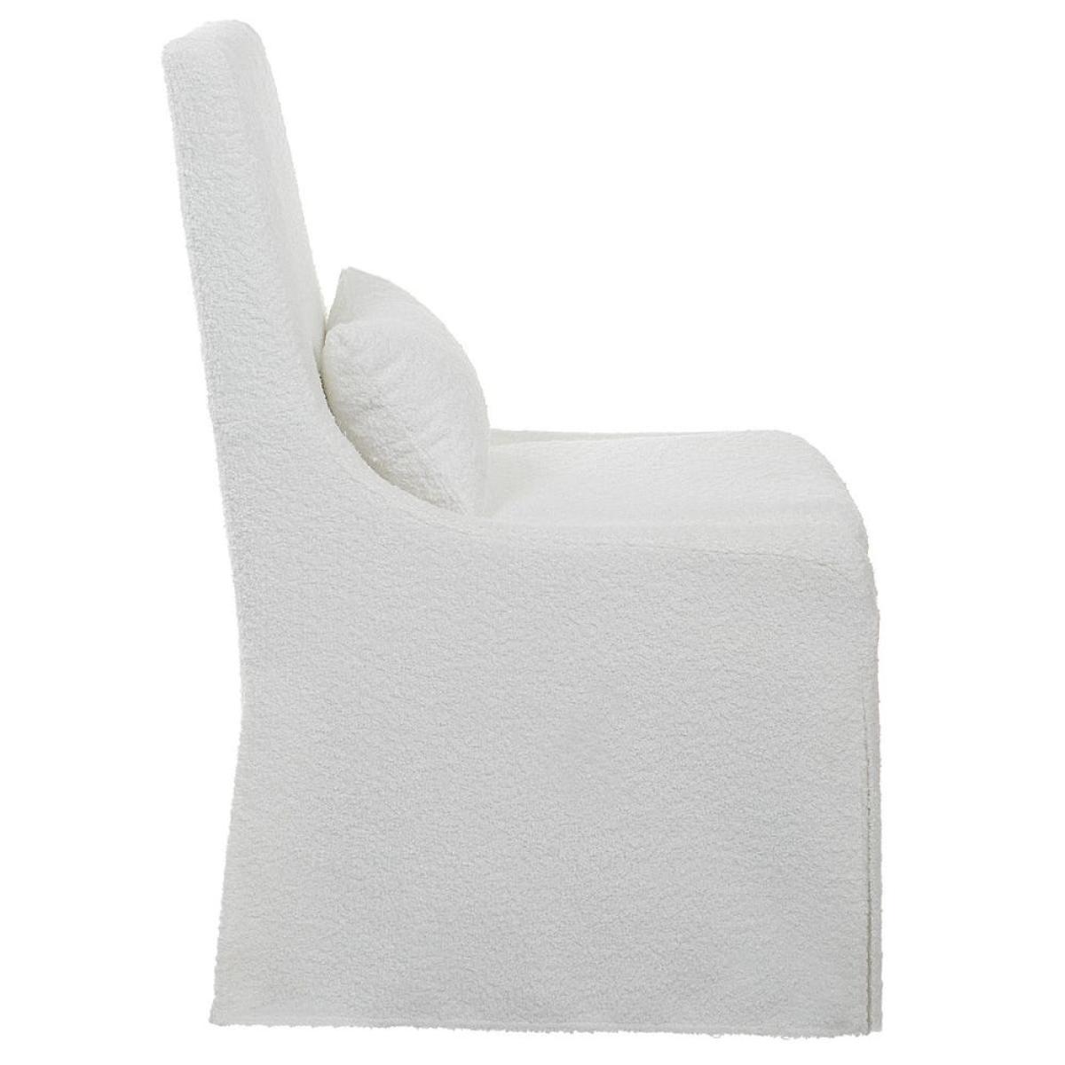 Coley Armless Chair, White - Image 6