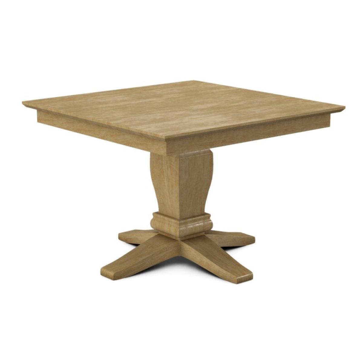 Build Your Own Pedestal Table w/42" Square Top w. Reverse Bevel Edge - Image 37