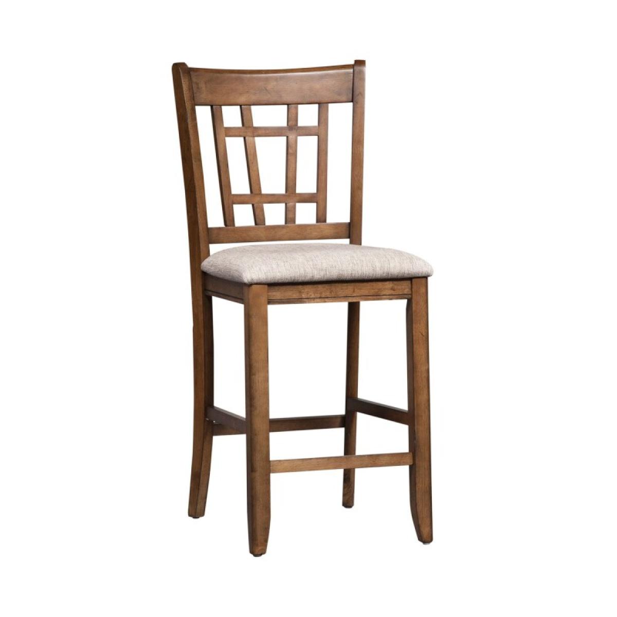 Santa Rosa 24 Inch Lattice Back Counter Chair - Image 3