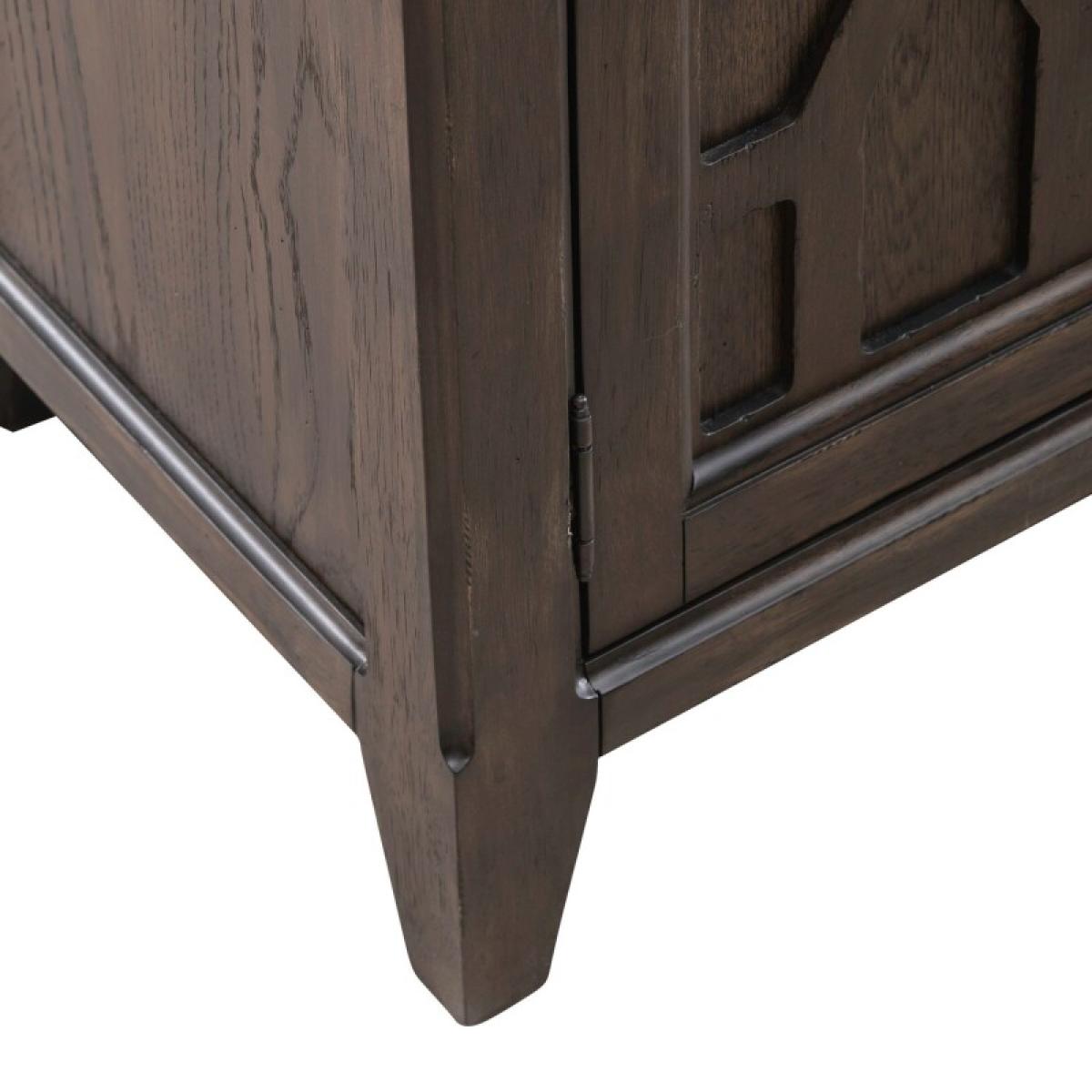 Paradise Valley 2 Door Bedside Chest w/ Charging Station - Image 14