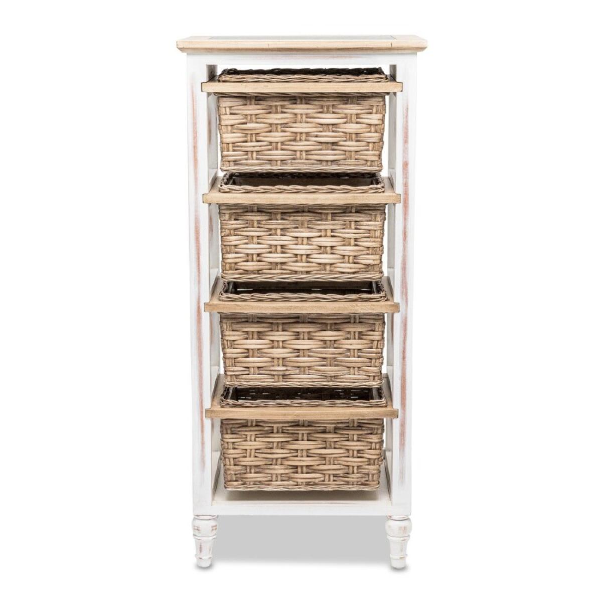 Island Breeze 4-basket Vertical Storage Cabinet - Image 3