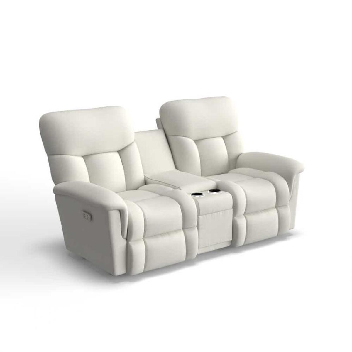 Mateo Power Wall Reclining Loveseat W/ Console Headrest & Lumbar - Image 2