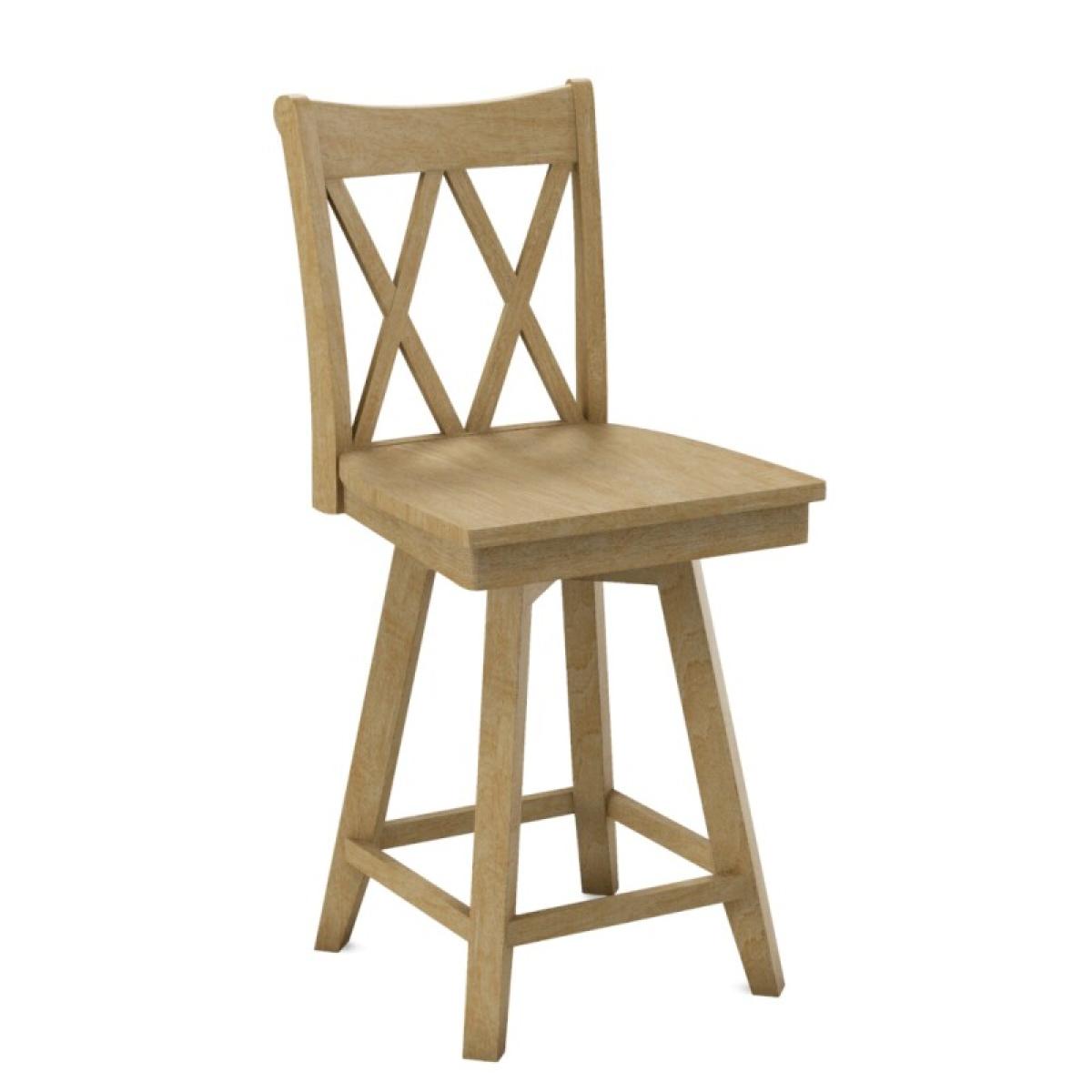 24'' XX Back Swivel Counter Stool - Image 2