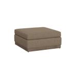 Wooden Frame & Base, Upholstered Square Ottoman - Georgia
