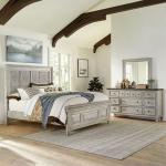 King Opt Panel Bed, Dresser & Mirror