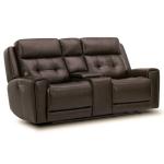 Loveseat w/Console P3 & ZG - Dark Brown - Image 9