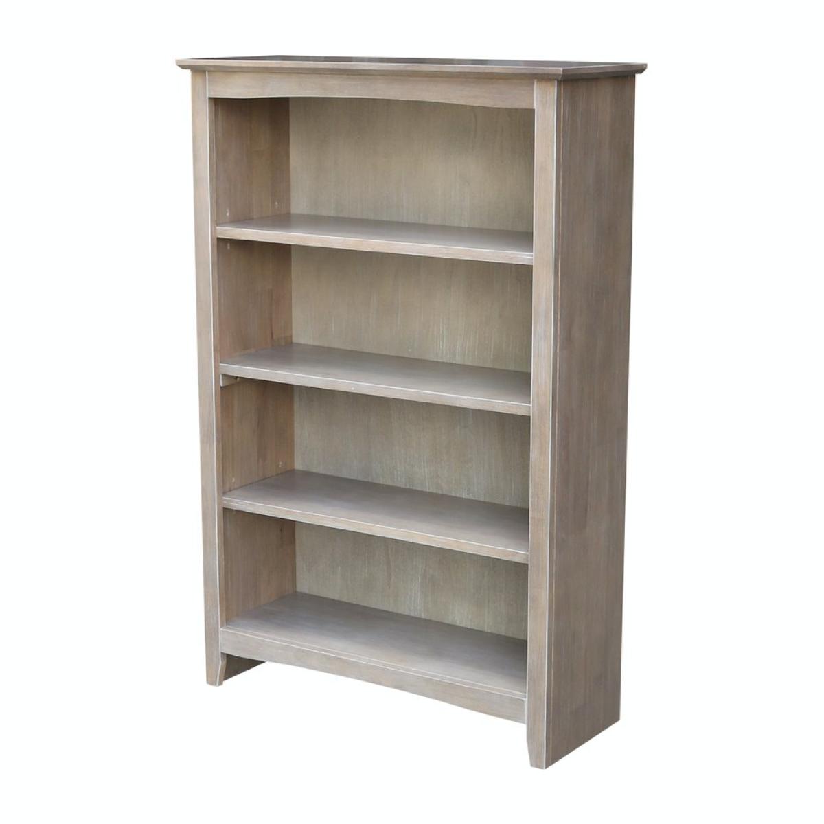 99fddfee93a0e77db575117c9cecbae1 Home Accents - 48''H Shaker Bookcase Taupe Gray - Image 1