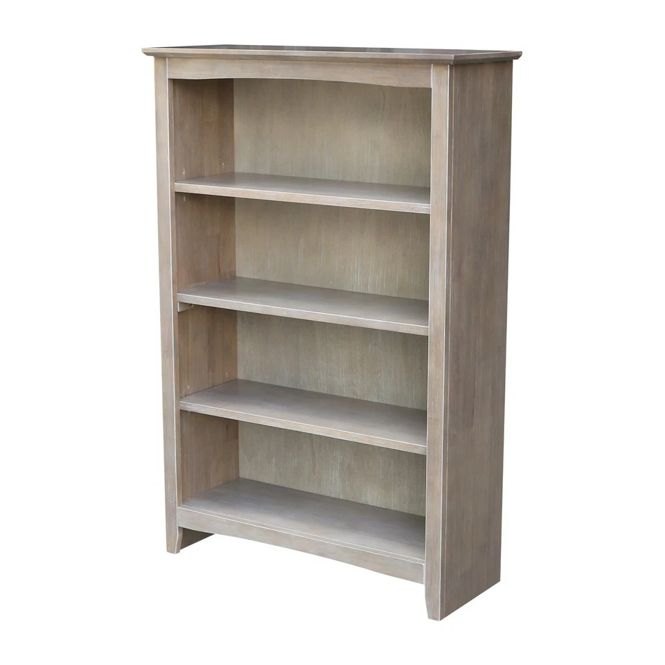 99fddfee93a0e77db575117c9cecbae1 Home Accents - 48''H Shaker Bookcase Taupe Gray - Image 1