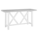 Hampton Collection - Double X Counter Table in Chalk and White - Image 4