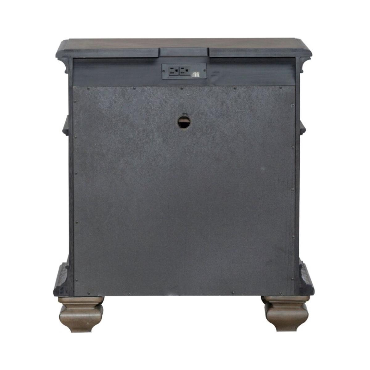 3 Drawer Night Stand with Charging Station - Image 6