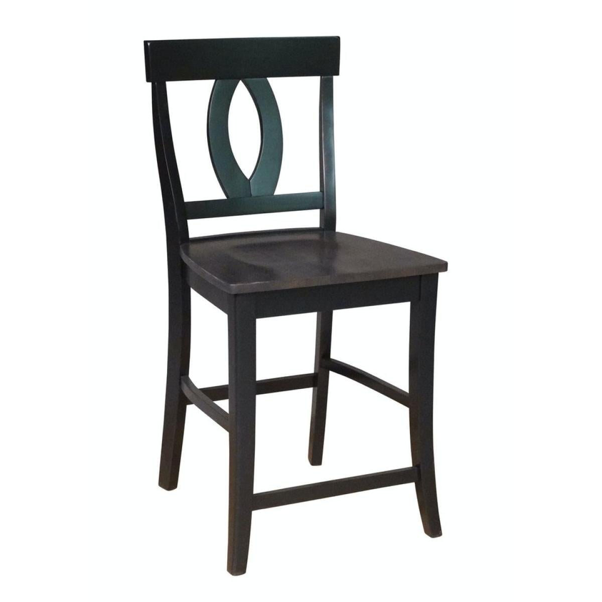 9a5df16f4b5322f8665f1643087ebe50 Cosmopolitan Collection - 24" Verona Stool in Coal & Black - Image 1