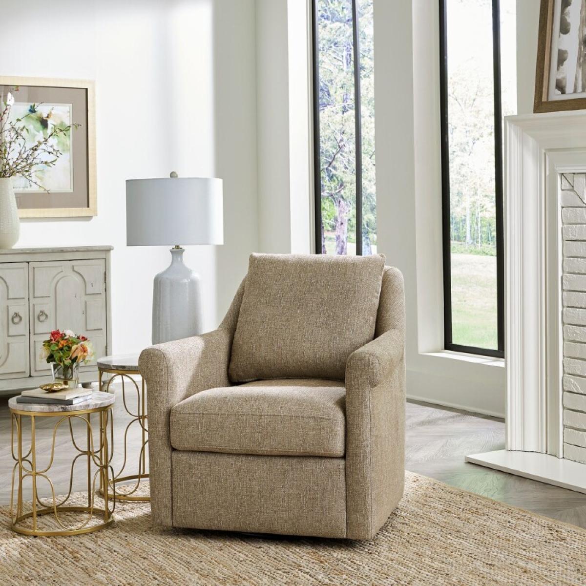 Upholstered Accent Chair - Cocoa - Image 2