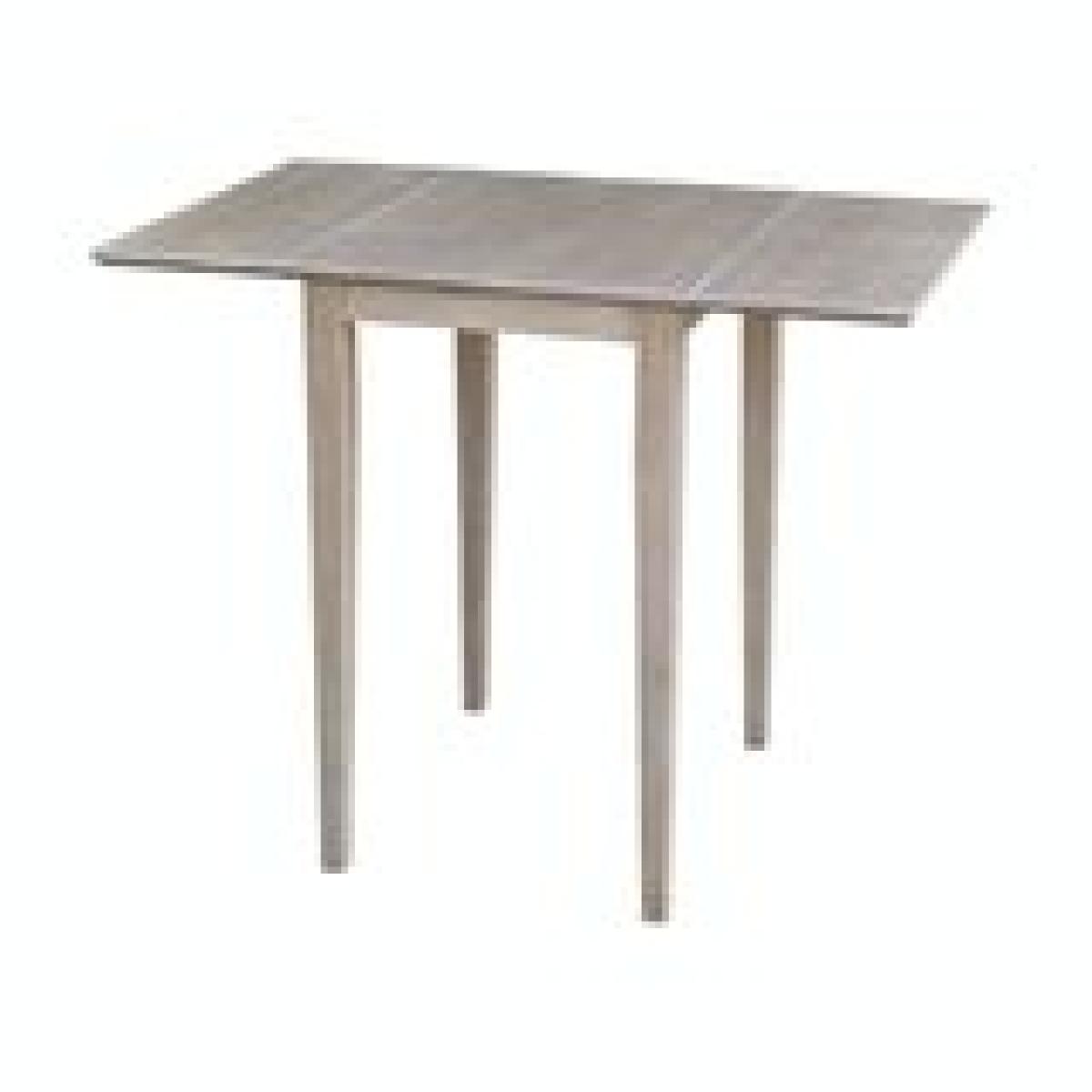 Dining Essentials - Small Drop Leaf Table in Taupe Gray - Image 6