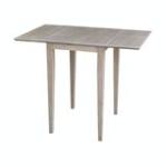 Dining Essentials - Small Drop Leaf Table in Taupe Gray - Image 6