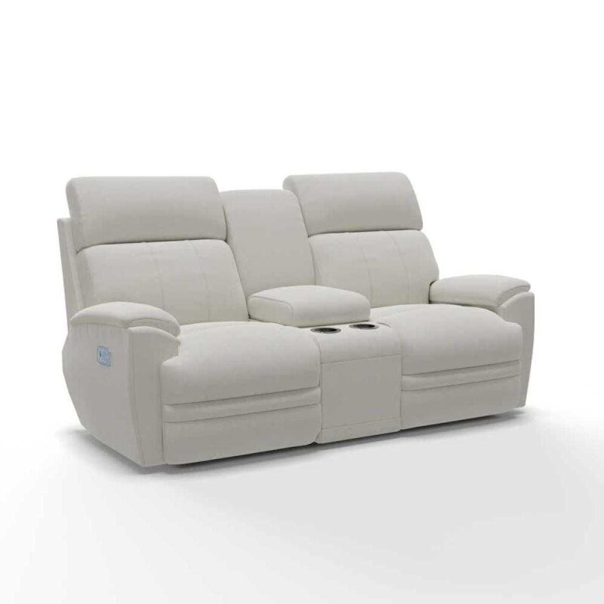 Talladega Power Reclining Loveseat W/ Headrest, Lumbar & Console - Image 2