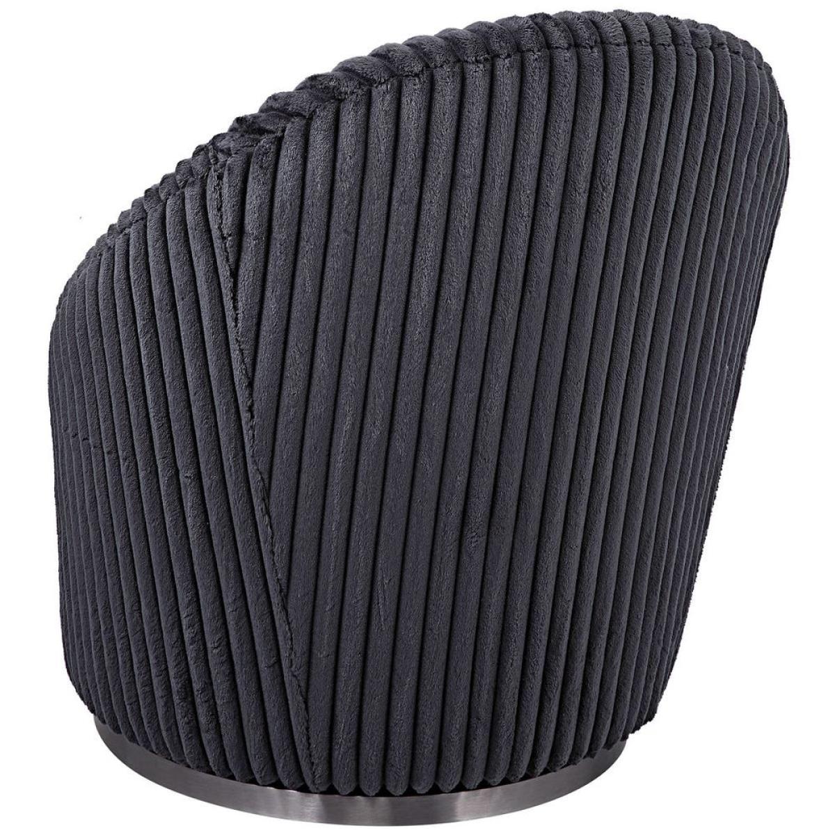 Crue Swivel Chair, Gunmetal - Image 7