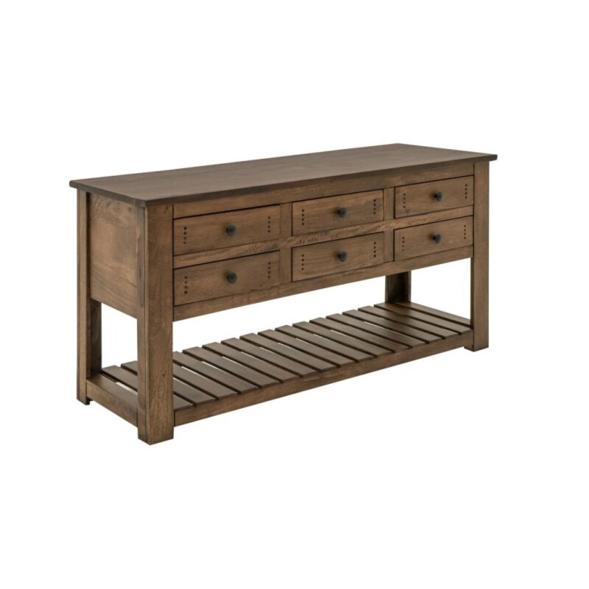 6 Drawer, 1 Shelf, Sofa Table - Parota III - Image 2